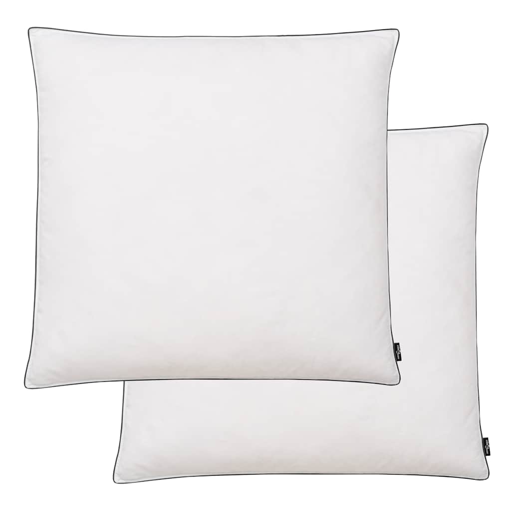 VidaXL Kissen, 2 Stück, leicht, 80 x 80 cm, Daunenfüllung, weiß