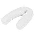 VidaXL Schwangerschaftskissen J-förmig 54x (36-43) cm weiß