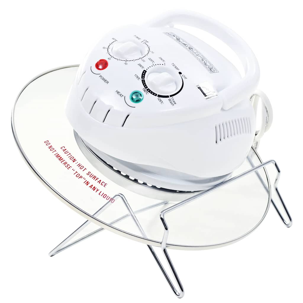 VidaXL Halogen-Heißluftlampe mit Verlängerungsring, 1400 W, 17 l