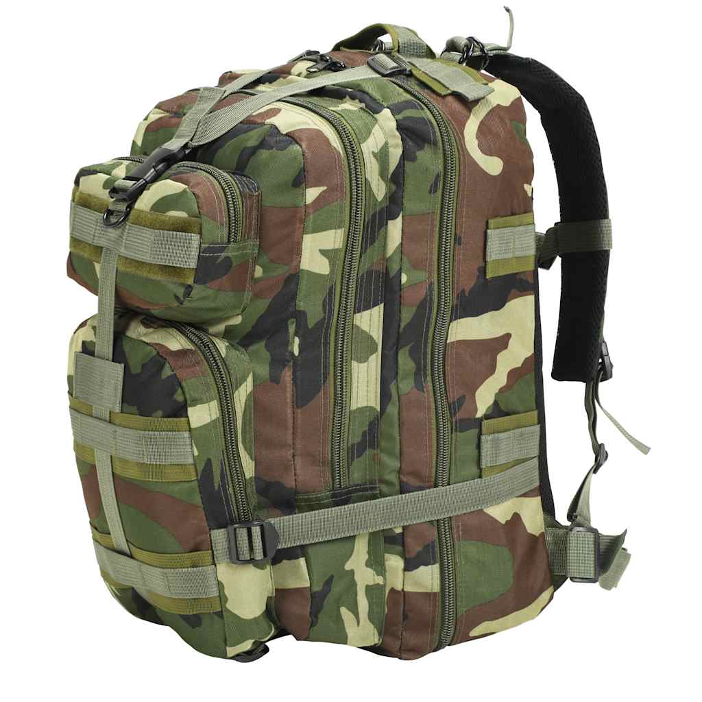 VidaXL Rucksack im Armeestil, 50 Liter, Tarnmuster