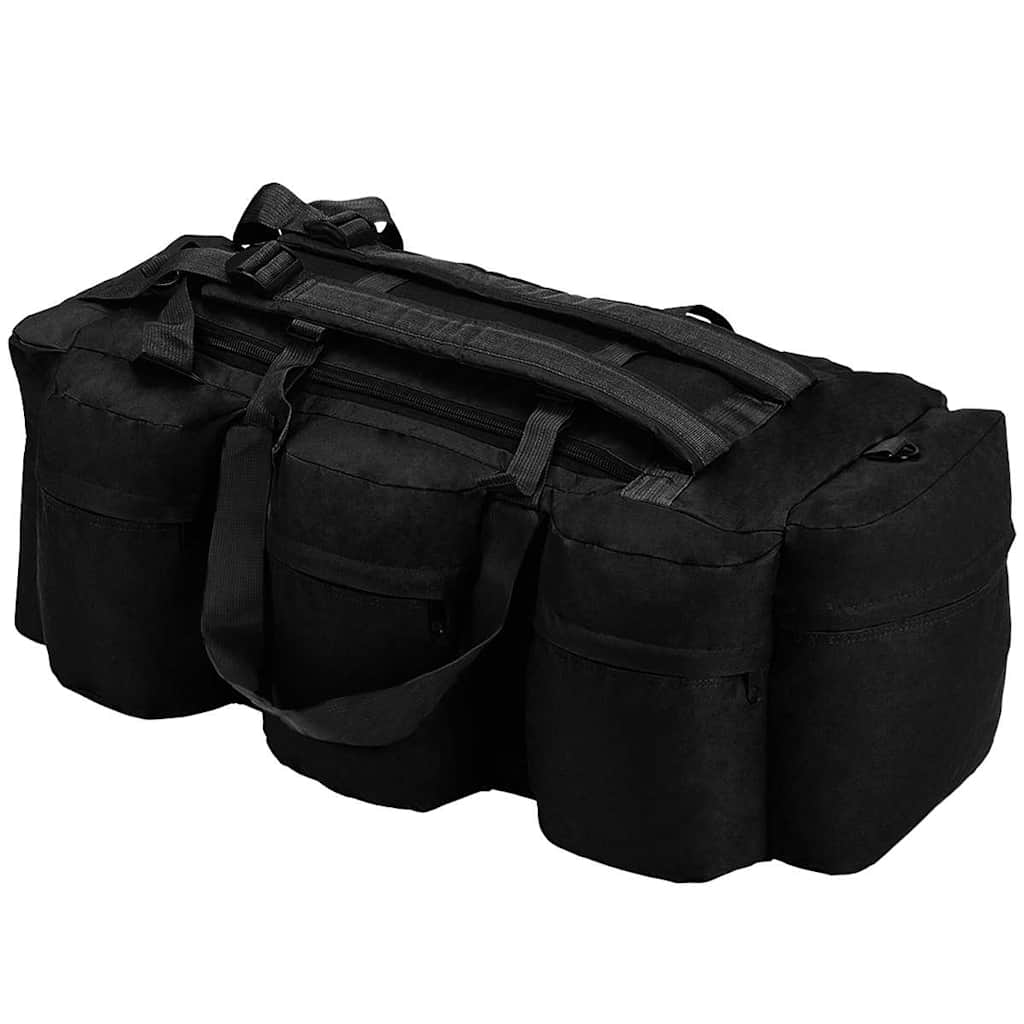 Vidaxl plunjezak 3-in-1 legerstijl 45 l zwart