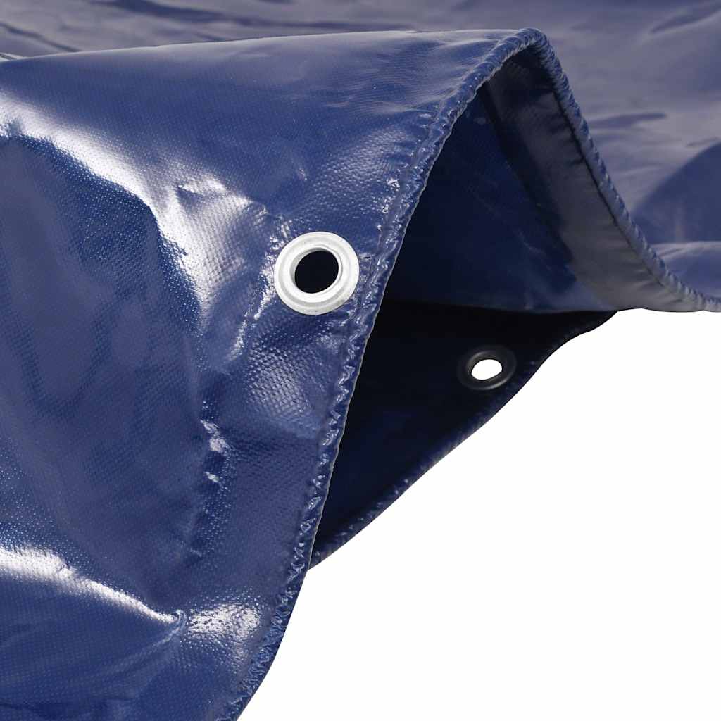 Vidaxl dekzeil 650 g m² 4x4 m blauw