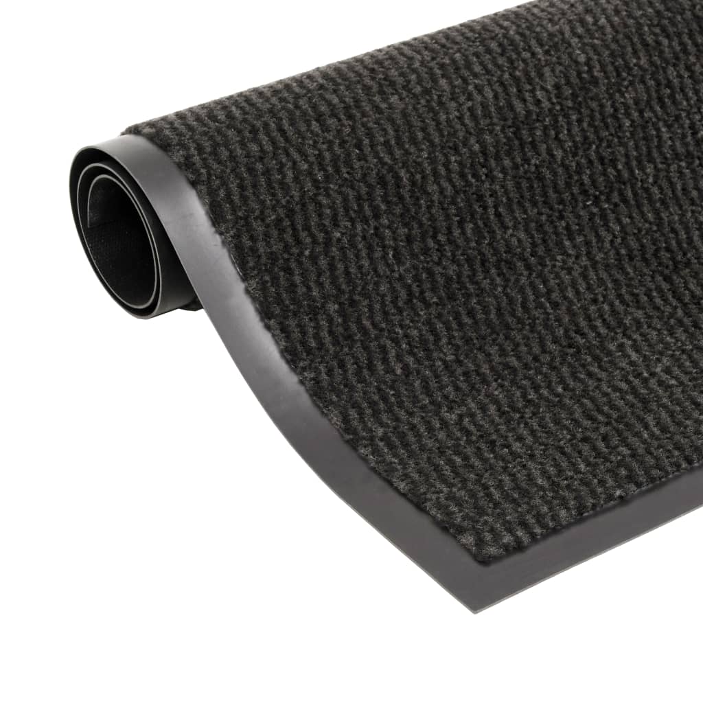 VidaXL Eingangsmatte, rechteckig, getuftet, 60 x 90 cm, Schwarz