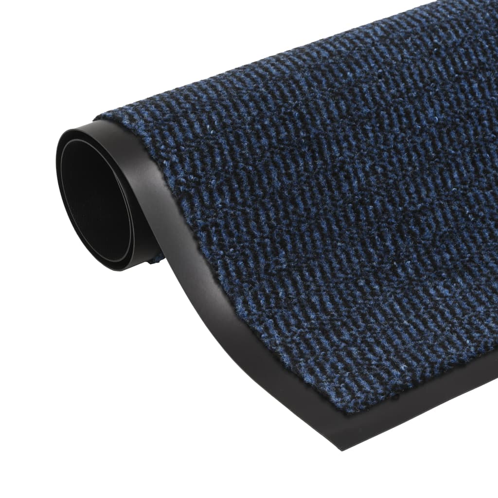 VidaXL Eingangsmatte, rechteckig, getuftet, 90 x 150 cm, Blau