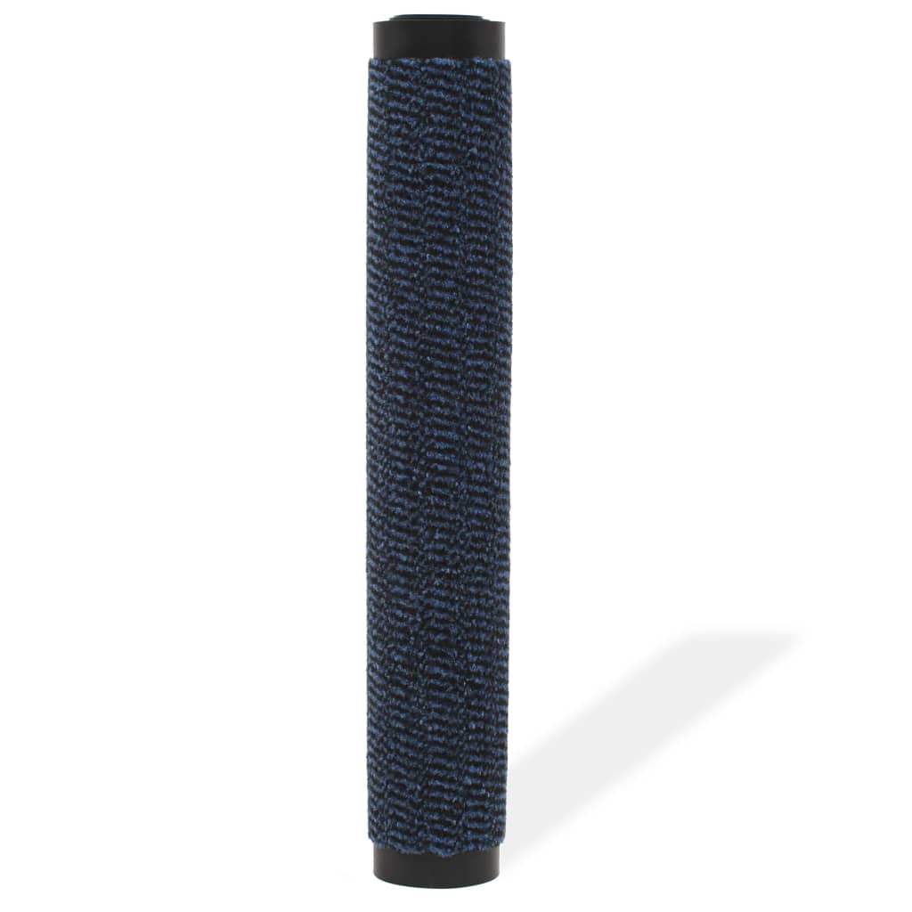 VidaXL Eingangsmatte, rechteckig, getuftet, 90 x 150 cm, Blau