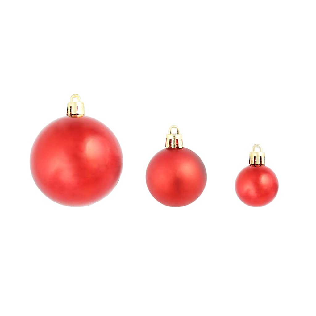 VidaXL Weihnachtskugeln, 100 Stück, rot, gold, grün