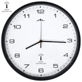 VidaXL Wanduhr mit Quarzwerk, Funksteuerung, 31 cm, Weiß und Schwarz