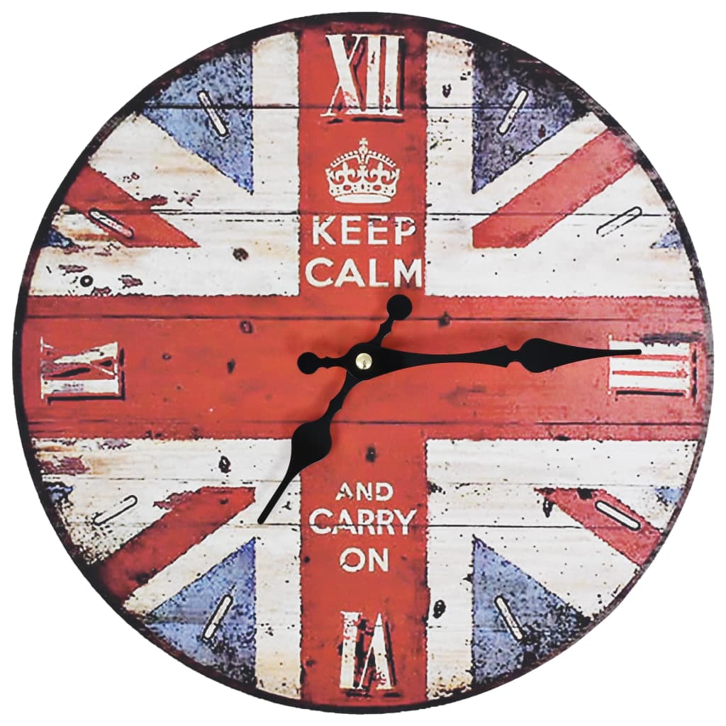 VidaXL Wanduhr im Vintage-Stil, 30 cm, UK