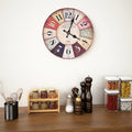 VidaXL Wanduhr im Vintage-Stil, 30 cm, mehrfarbig
