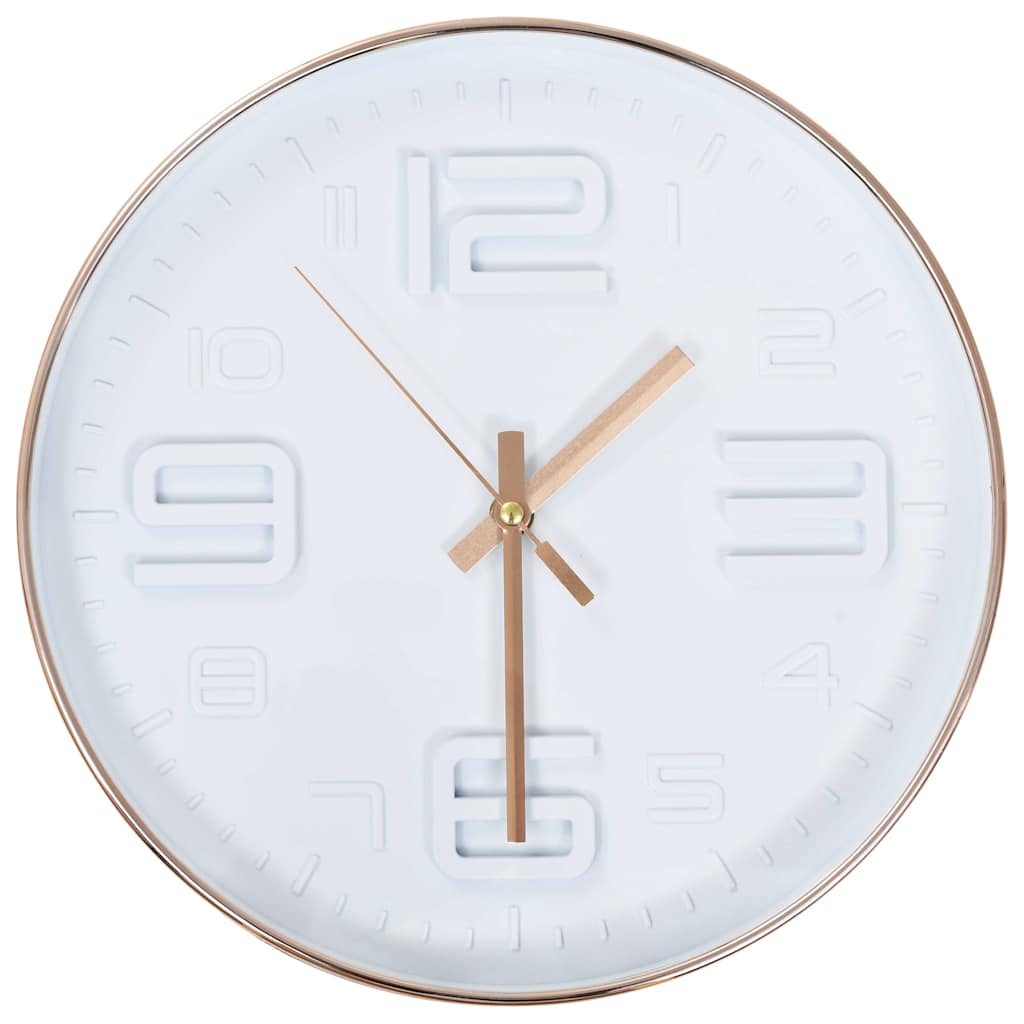 VidaXL Wanduhr Kupferoptik 30 cm