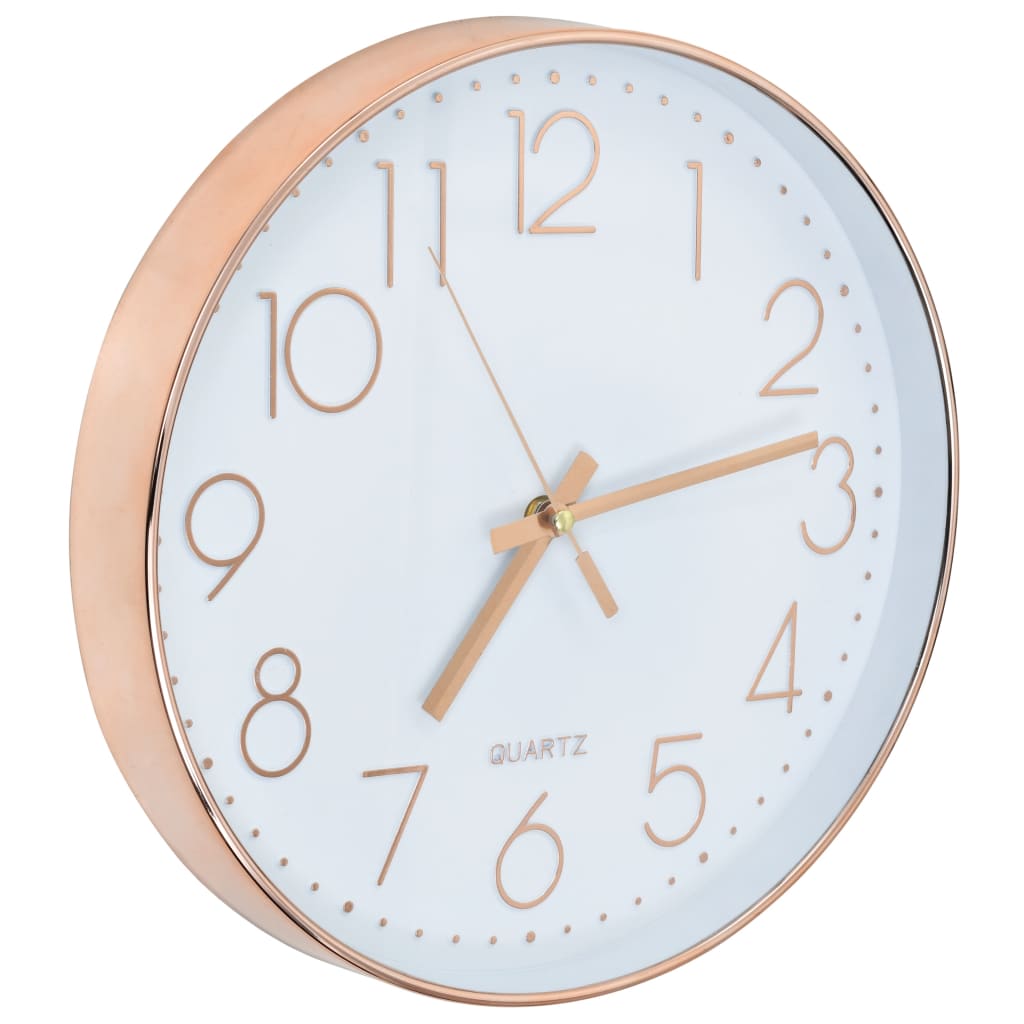 VidaXL Wanduhr 30 cm Roségold