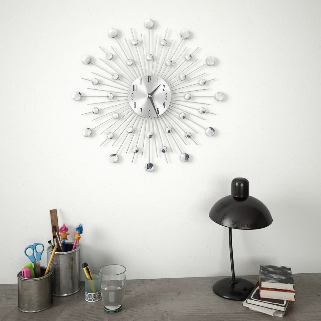 VidaXL Wanduhr mit Quarzwerk, 50 cm, modernes Design