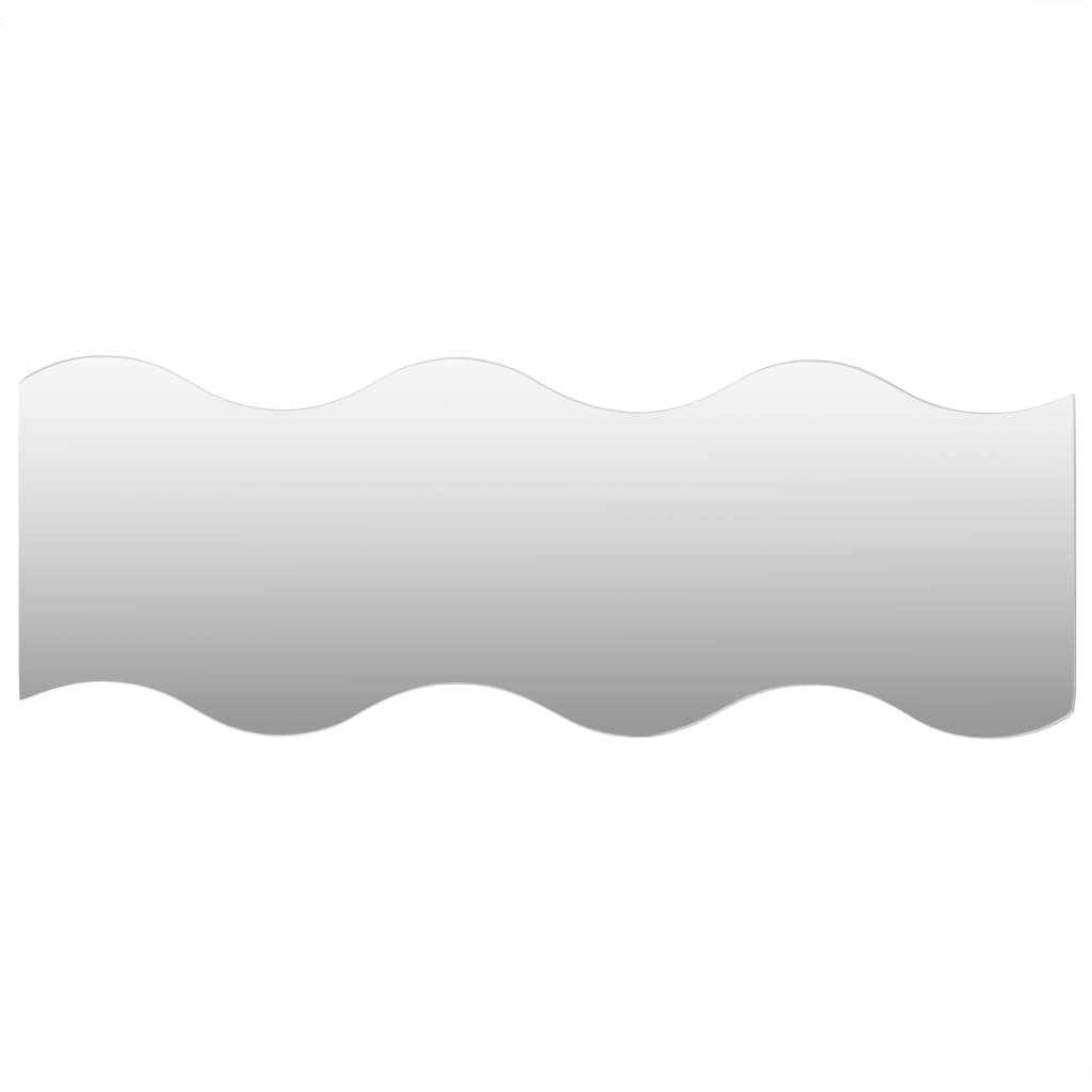 VidaXL Wandspiegel, wellenförmig, 4 Stück, 60 x 18,5 cm, Glas