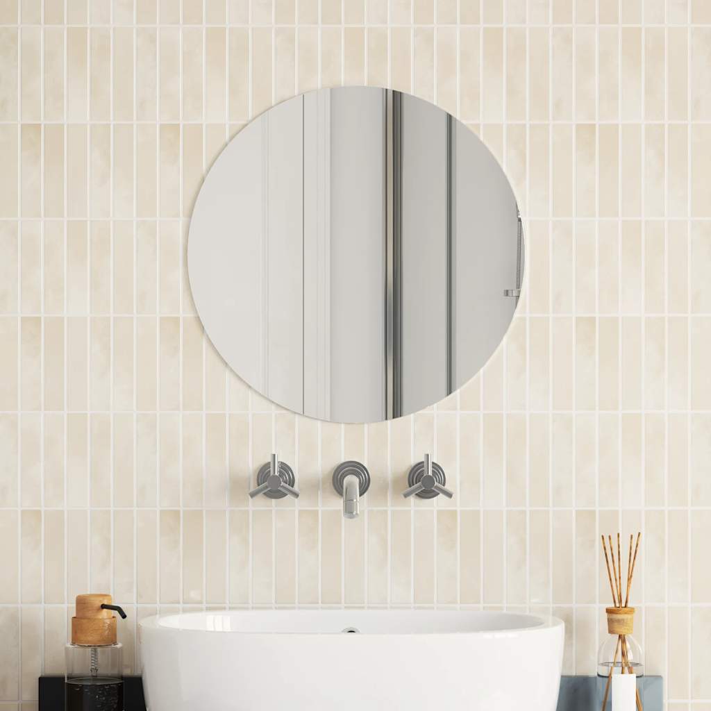 Vidaxl wandspiegel rond 50 cm glas