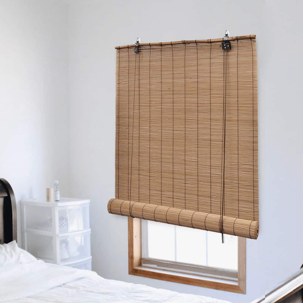 Vidaxl rolgordijn 80x220 cm bamboe bruin
