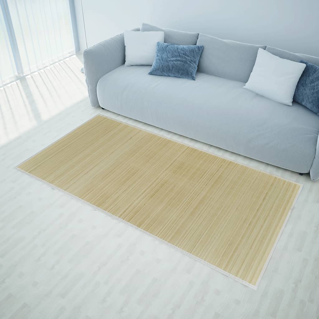 VidaXL Tapijt 160x230 cm bamboe natuurlijk