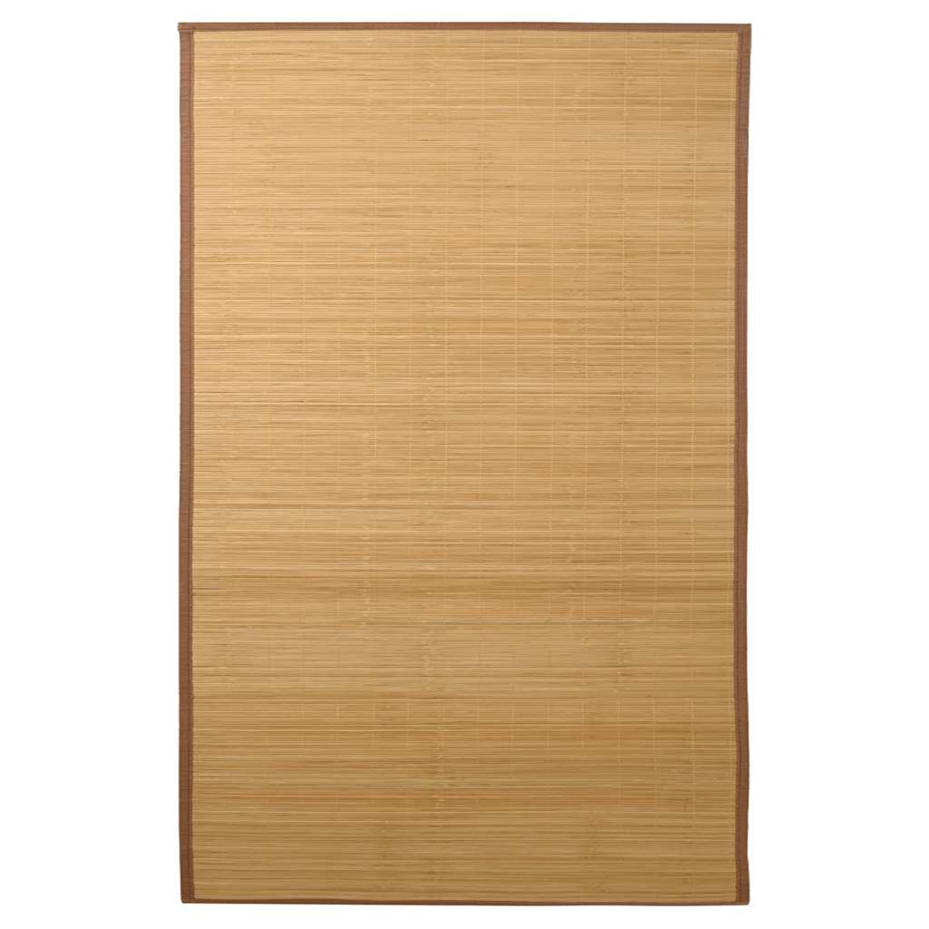 Vidaxl tapijt 100x160 cm bamboe bruin