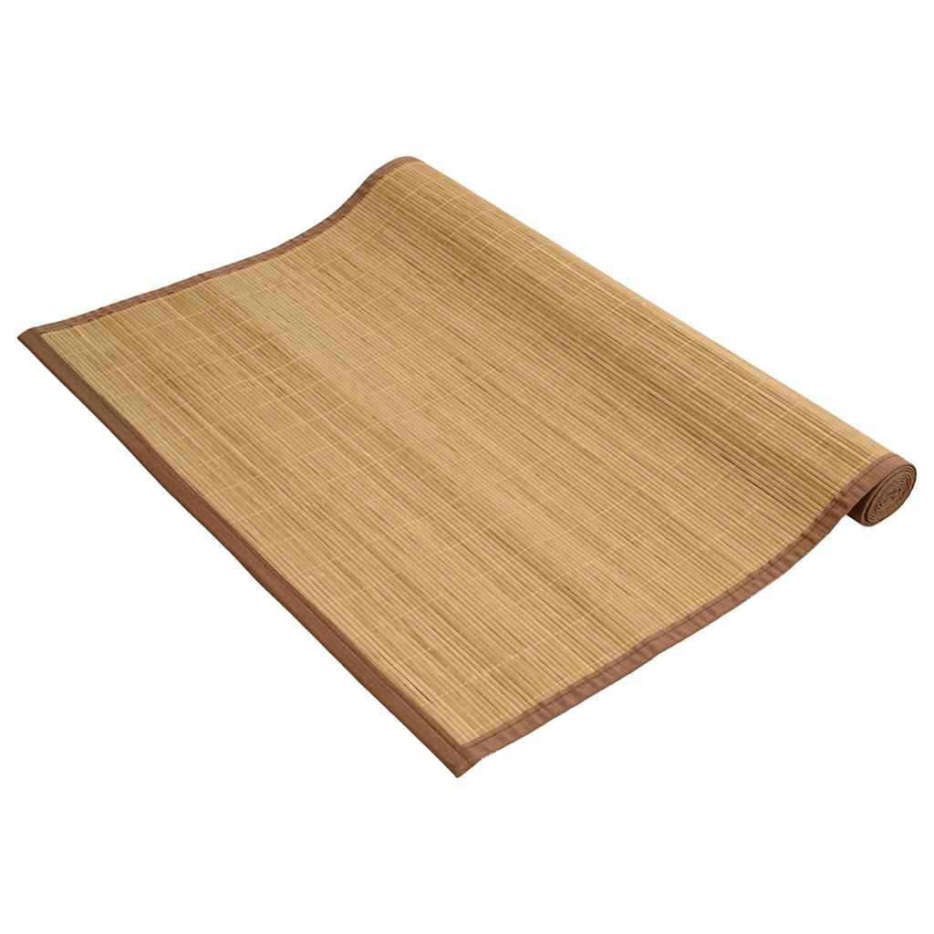 Vidaxl tapijt 100x160 cm bamboe bruin