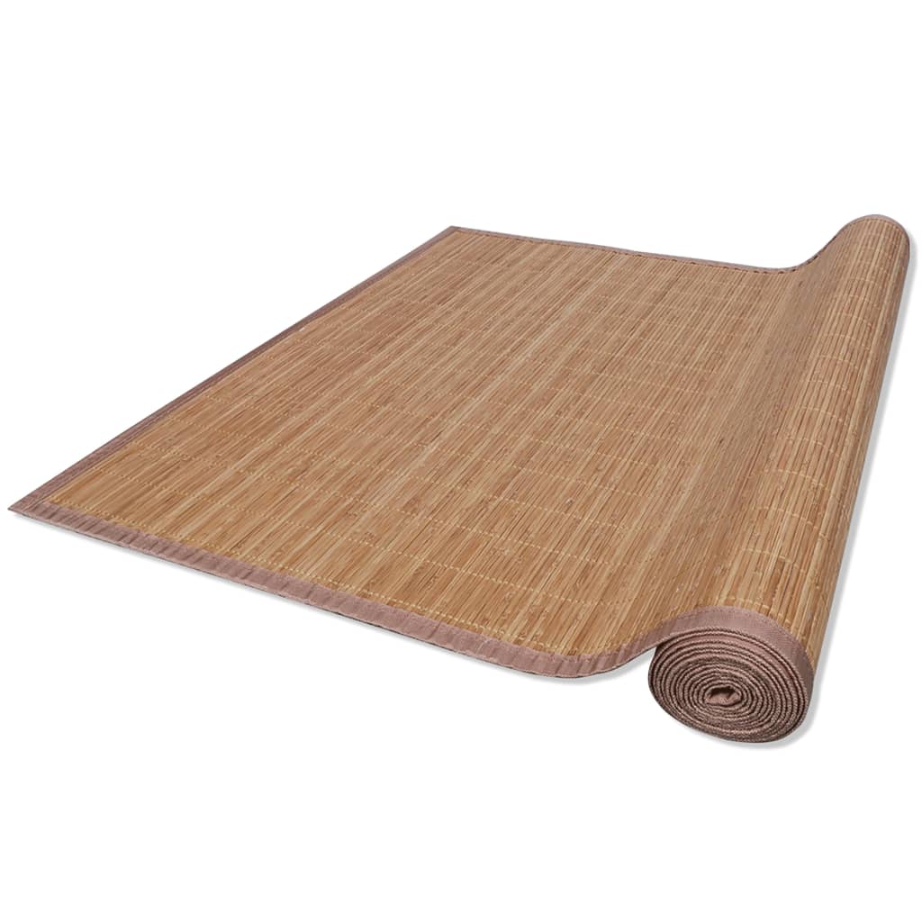 VidaXL Tapijt 160x230 cm bamboe bruin