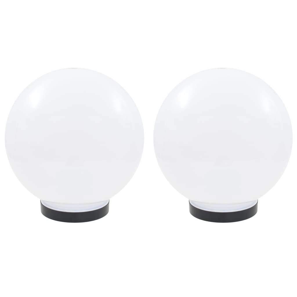 VidaXL LED-Globelampen, 2 Stück, rund, 25 cm, PMMA