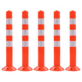 Vidaxl verkeerspalen 75 cm kunststof 5 st