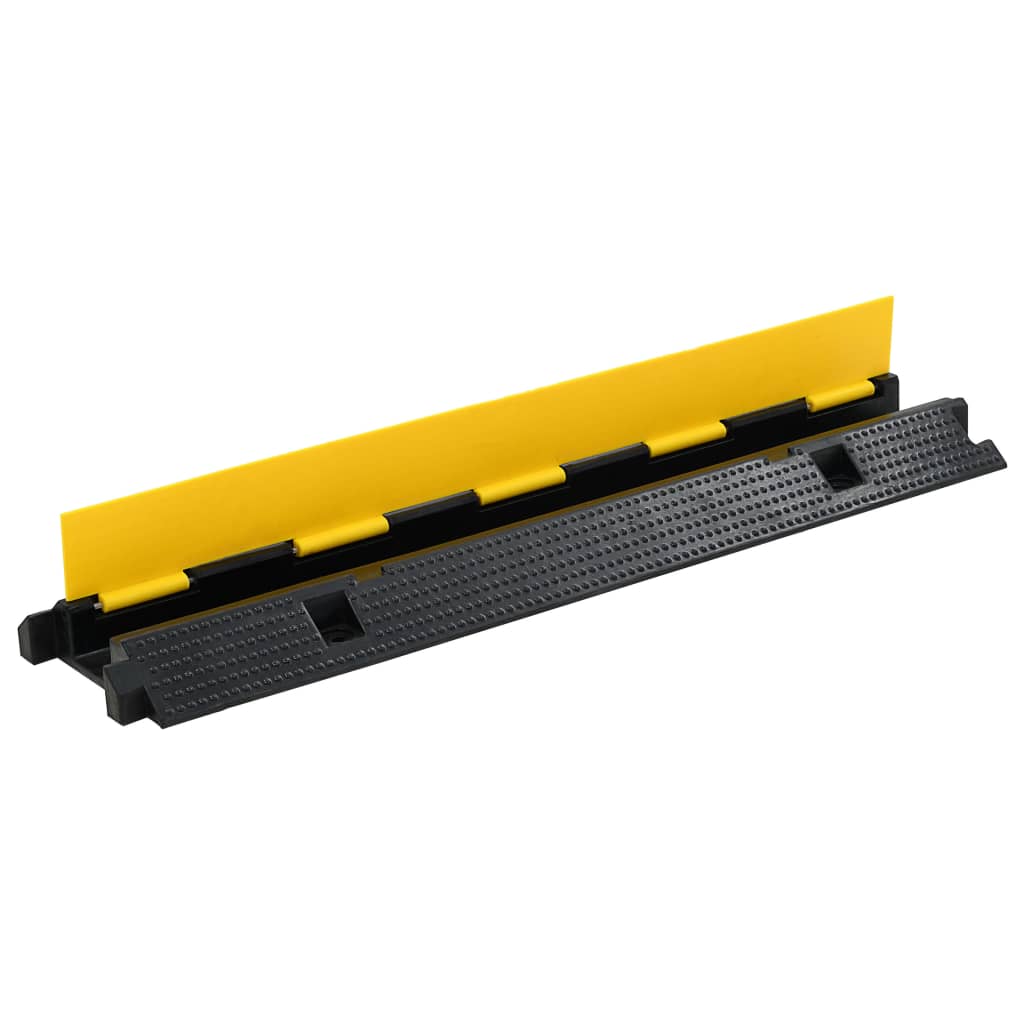 VIDAXL - Kabelschutzbarriere 1 Tunnel 100 cm Gummi