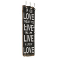 Vidaxxl - Wandbedeckungsregal mit 6 Haken Live Live 120x40 cm