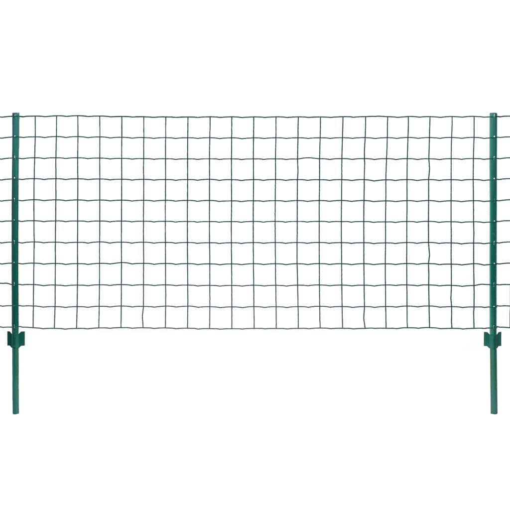 Vidaxx Zaun 20x1,2 m Stahlgrün