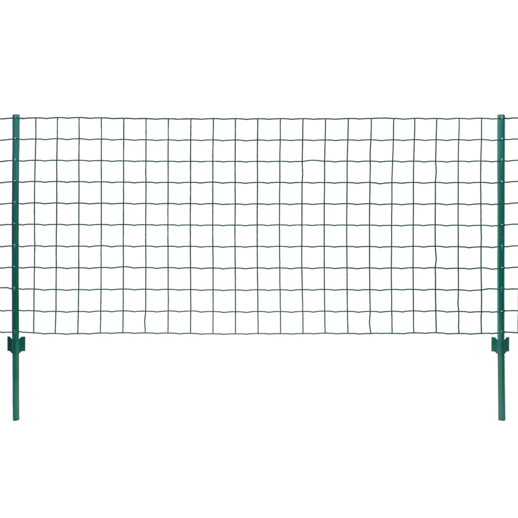 Vidaxx Zaun 20x0,8 m Stahlgrün