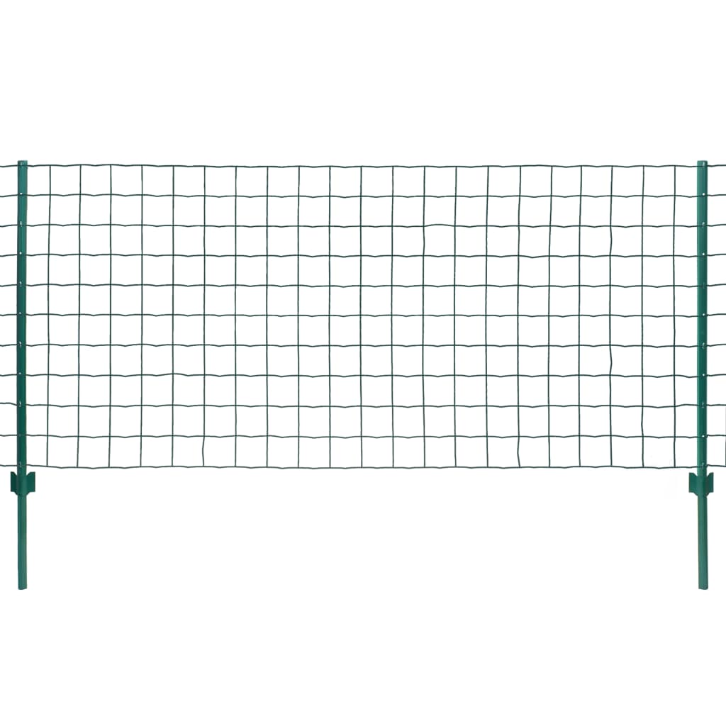 Vidaxx Zaun 20x1,2 m Stahlgrün