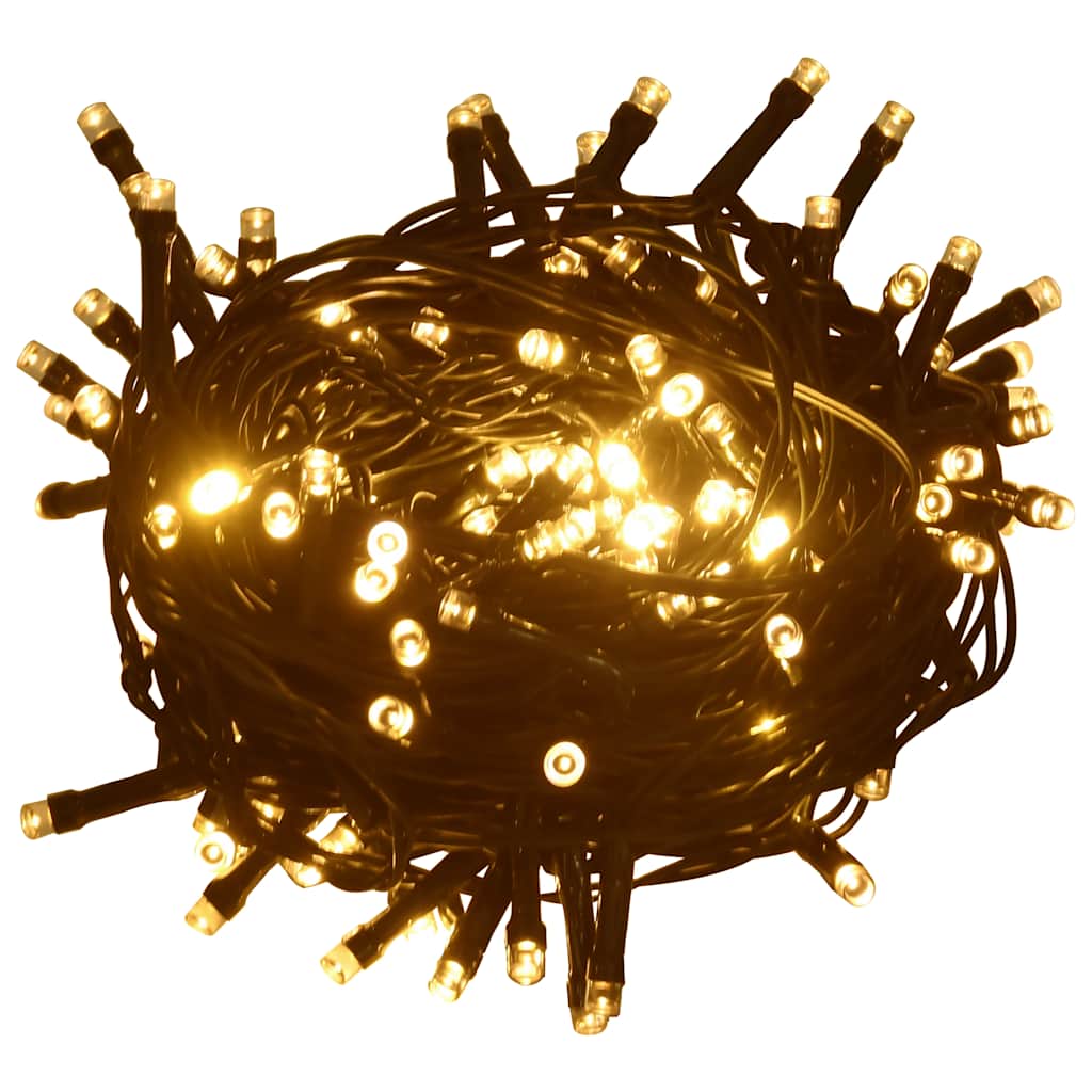 VidaXL Lichterkette mit 600 LEDs und 8 Lichteffekten, IP44, 60 m, Warmweiß