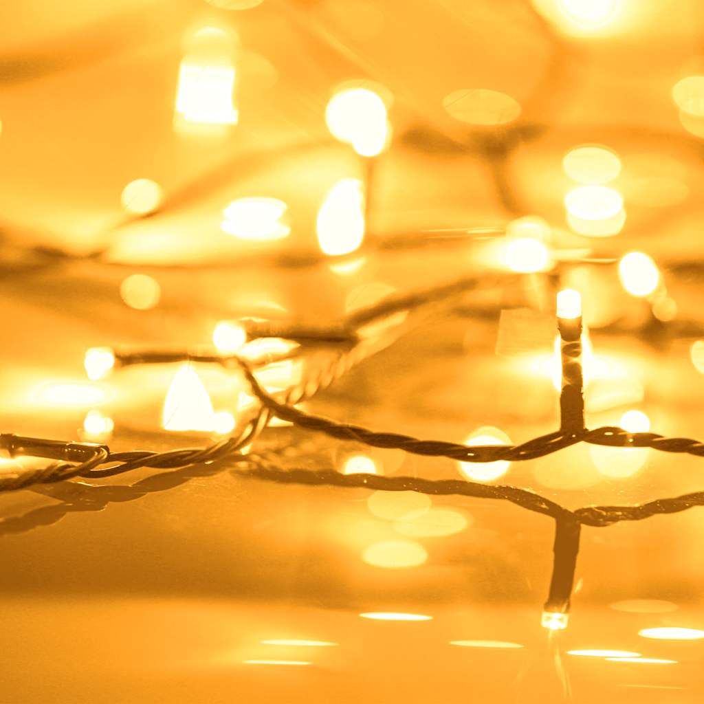 VidaXL Lichterkette mit 600 LEDs und 8 Lichteffekten, IP44, 60 m, Warmweiß