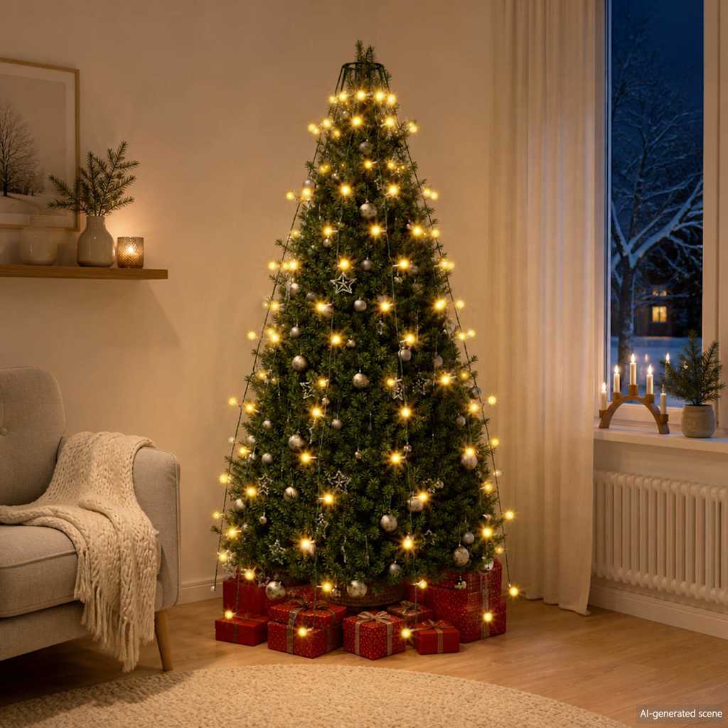 Vidaxl kerstboomverlichting met 150 led's net 150 cm