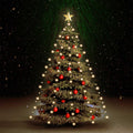 VidaXL Weihnachtsbaumbeleuchtung mit 180 LEDs, Gesamtlänge 180 cm