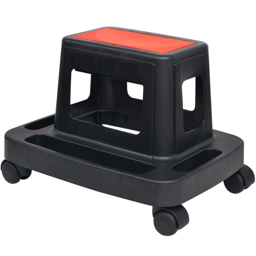 VidaXL Werkstatthocker mit Stauraum, rollbar, 150 kg
