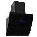VidaXL Wandextraktionshaube 756 m³ U 60 cm Edelstahl schwarz