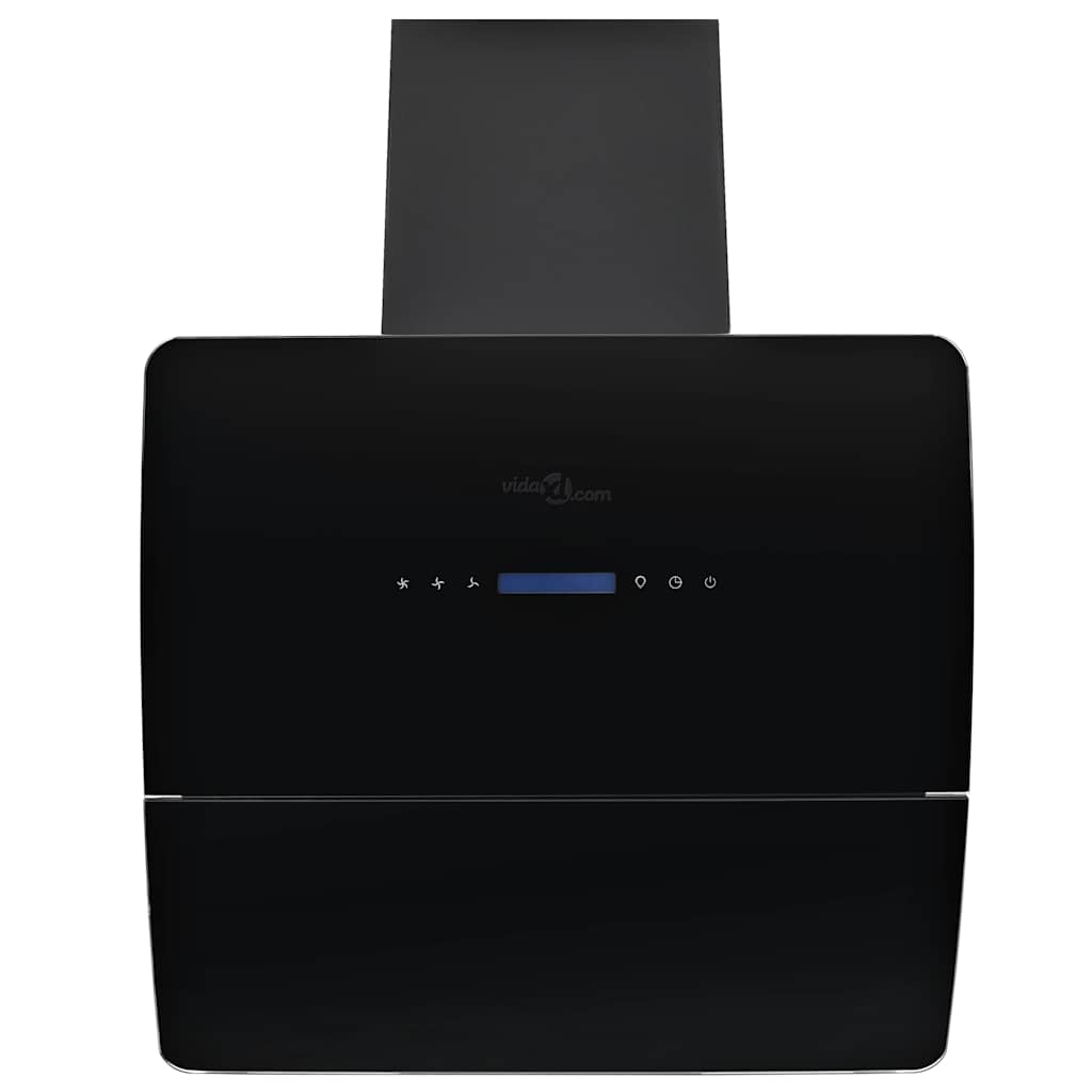 VidaXL Wandextraktionshaube 756 m³ U 60 cm Edelstahl schwarz