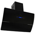 VidaXL Wandextraktionshaube 756 m³ U 90 cm Edelstahl schwarz