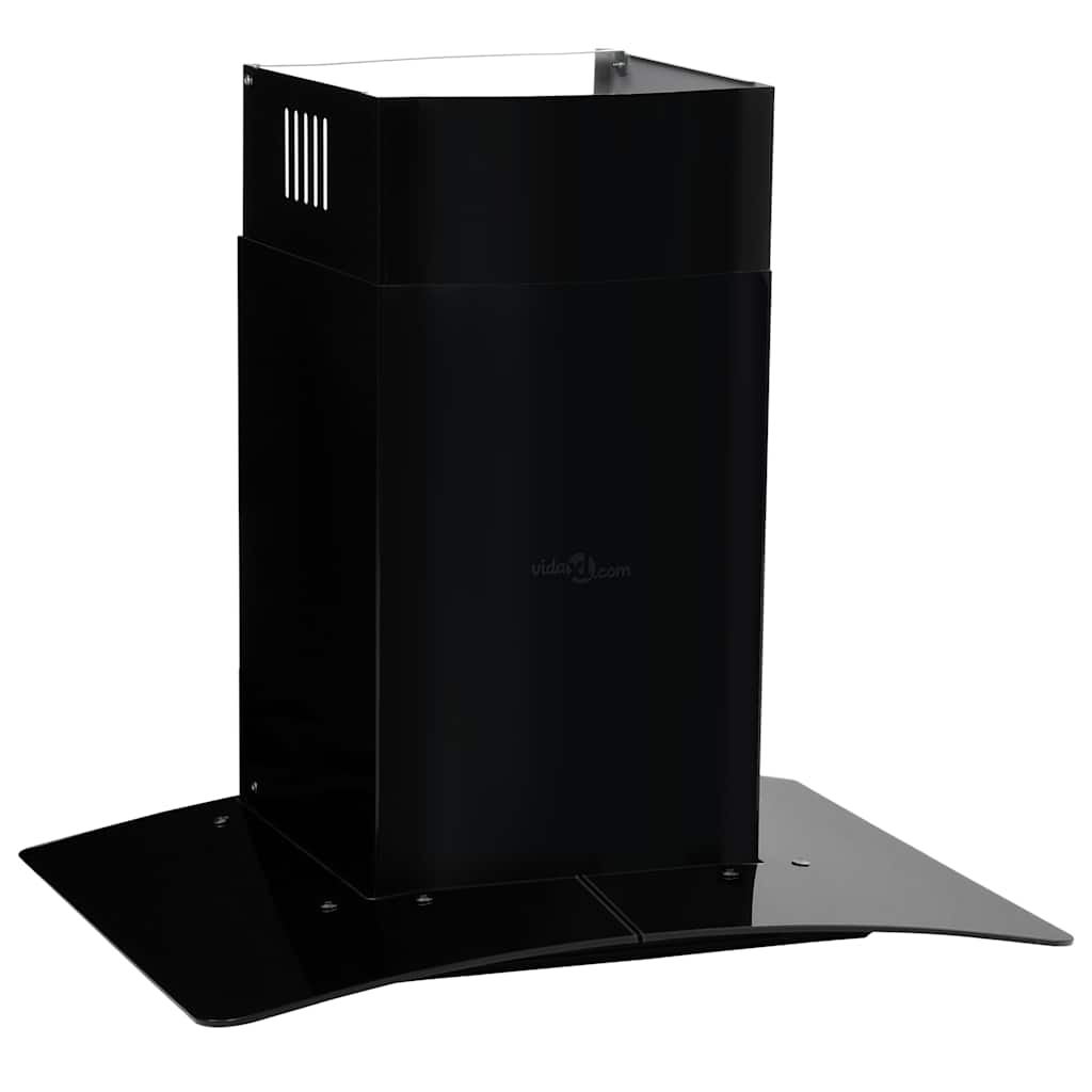 VidaXL Wandextraktionshaube 756 m³ U 60 cm Edelstahl schwarz