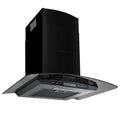 VidaXL Wandextraktionshaube 756 m³ U 60 cm Edelstahl schwarz
