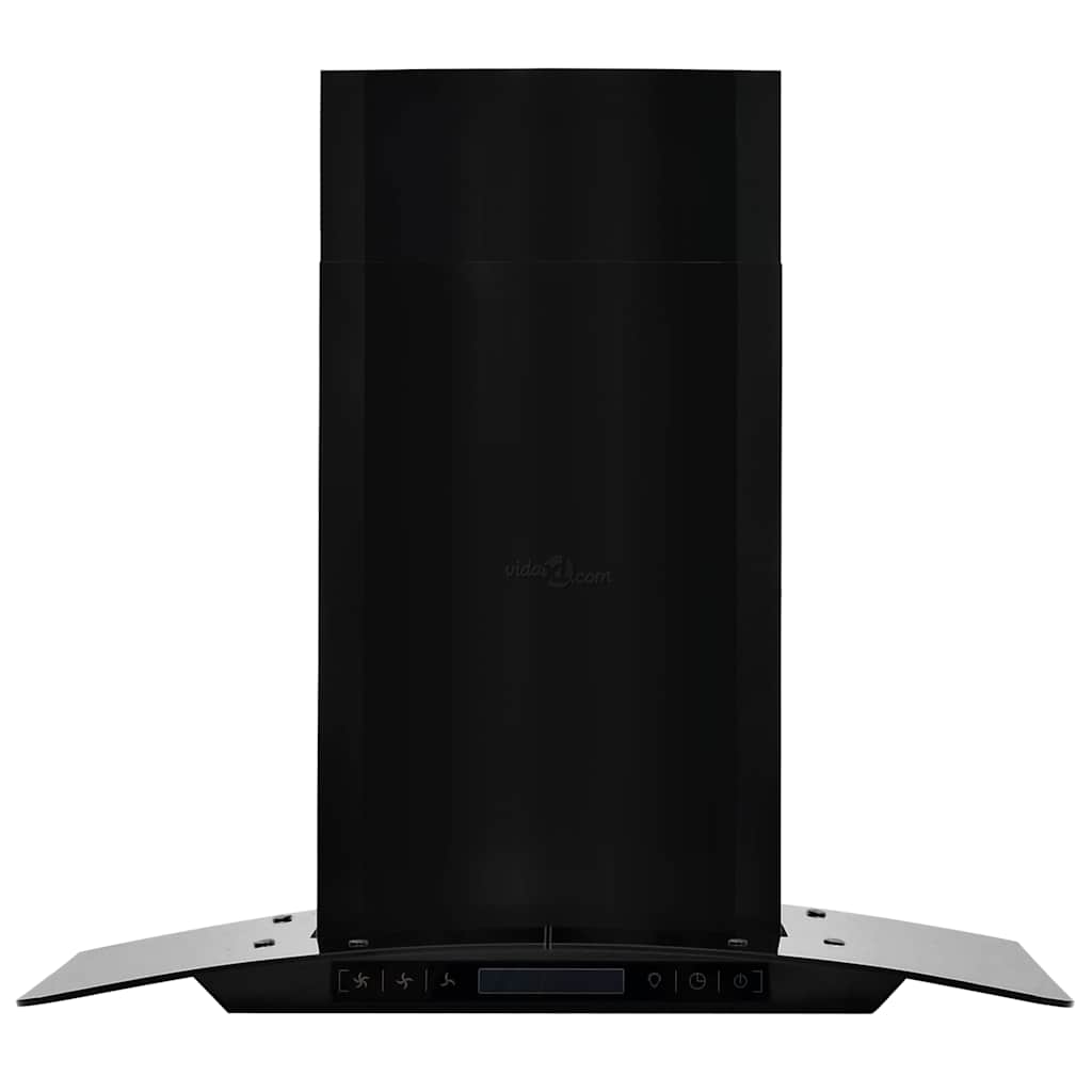 VidaXL Wandextraktionshaube 756 m³ U 60 cm Edelstahl schwarz