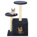 VidaXL Katzenkratzbaum mit Sisal-Kratzstämmen 60 cm Dunkelblau