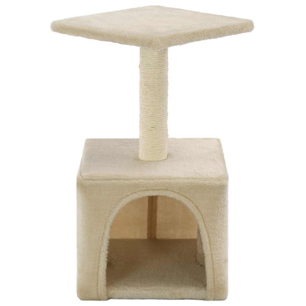 VidaXL Katzenkratzbaum mit Sisal-Kratzstamm 55 cm Beige