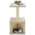 VidaXL Katzenkratzbaum mit Sisal-Kratzstamm 55 cm Beige