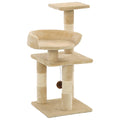 VidaXL Katzenkratzbaum mit Sisal-Kratzstämmen 65 cm Beige