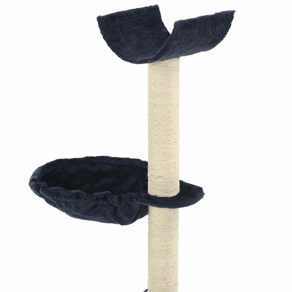 Vidaxl kattenkrabpaal met sisal krabpalen 105 cm blauw