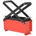 VidaXL Papierbrikettpresse 34x14x14 cm Stahl Schwarz und Rot
