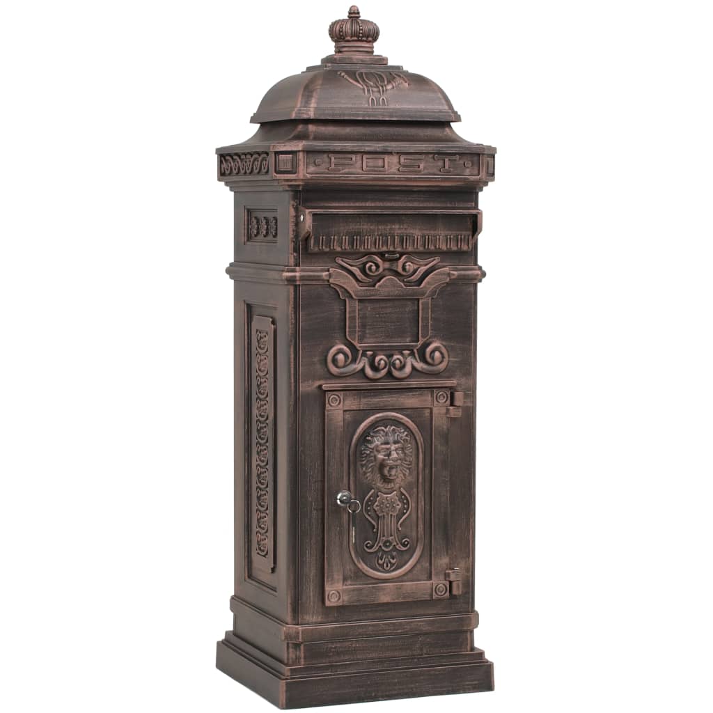 VidaXL Säule Aktentaschen Vintage Style Rostbeständiges Aluminium Bronze
