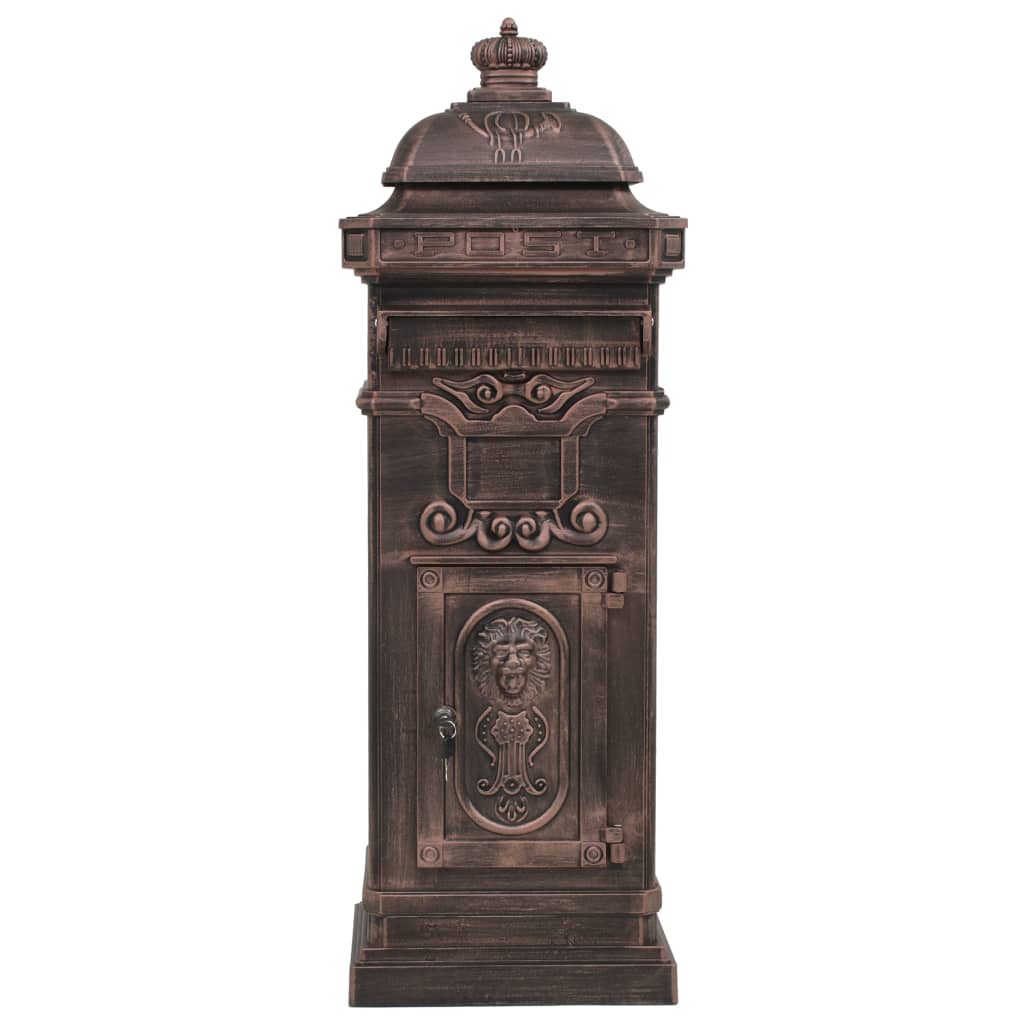 VidaXL Säule Aktentaschen Vintage Style Rostbeständiges Aluminium Bronze