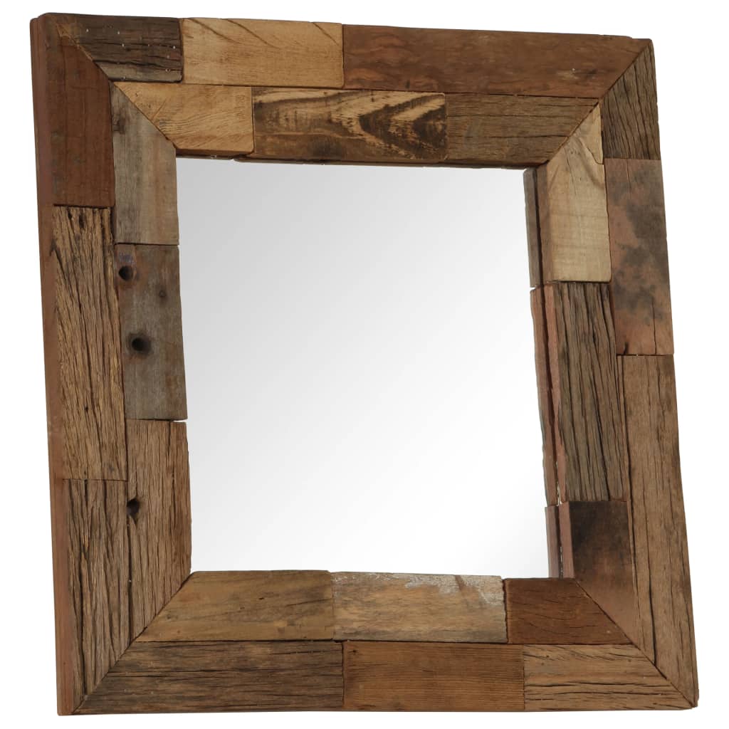 VIDAXL - Spiegel 50x50 cm Festes Recyclingholz